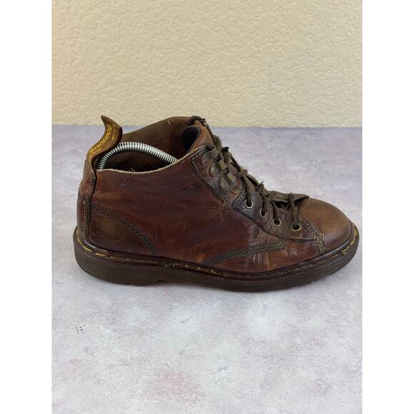 Dr Martens 8088 Brown Leather Boots UK 6 US 7 Lace Up Made in England Vintage main image 11